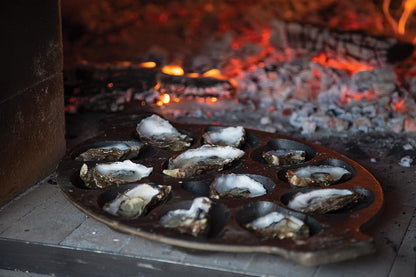 Cast Iron Oyster Grill Pan, 12 Cavities, Black Oyster BBQ and Serving Pan | Grill & Serve Oysters in One Pan | 12 Capacity Oyster Tray & Plate | Oven, Grill & Stovetop Safe | Durable Cast Iron Platter4