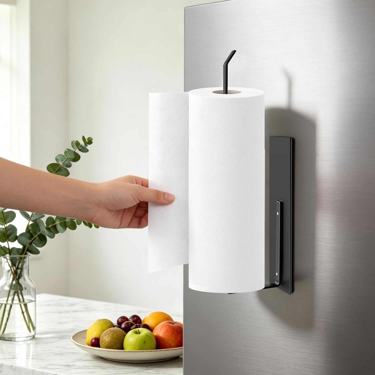 paper-towel-holder-magnetic-paper-towel-holder-for-fridge-toilet-paper-roll-holder-magnet-towel-rack-wall-mount-fridge-organizer-for-paper-towels-rolls-bathroom-pantry-rv-kitchen-storage