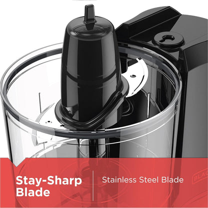 BLACK+DECKER 1.5-Cup Electric Food Chopper, One Touch Pulse, 150W Motor, Stay-Sharp Blade, Dishwasher Safe4