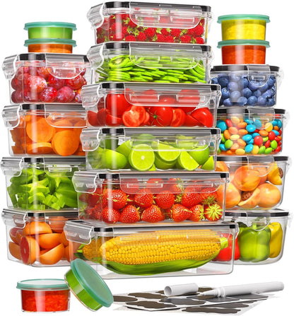 40 Piece Food Storage Containers with Lids, Bpa-Free1