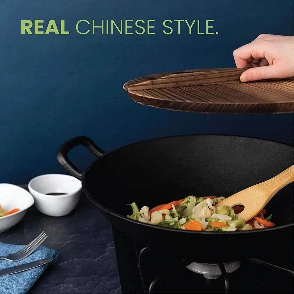 cast-iron-wok-for-stir-frys-and-sautees-heavy-duty-non-stick-iron-chinese-wok-or-stir-fry-skillet-cookware-oven-broiler-kitchen-deep-fryer-restaurant-chef-quality-pot-diameter-53-cm