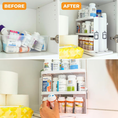 Spice Rack Organizer for Cabinet, 4 Adjustable Shelves9