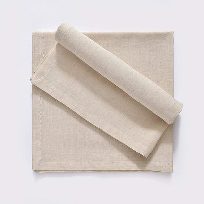 Cloth Napkin, Cotton Linen, Set of 12, 20X20 Inch, Ivory5