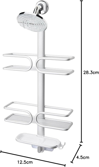 OXO Good Grips 3-Tier Aluminum Shower Caddy, Bathroom Organization12