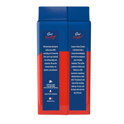 Lavazza Crema E Gusto Ground Coffee, Medium Roast, Arabica and Robusta Blend, 8.8 Oz Brick (Pack of 4)5