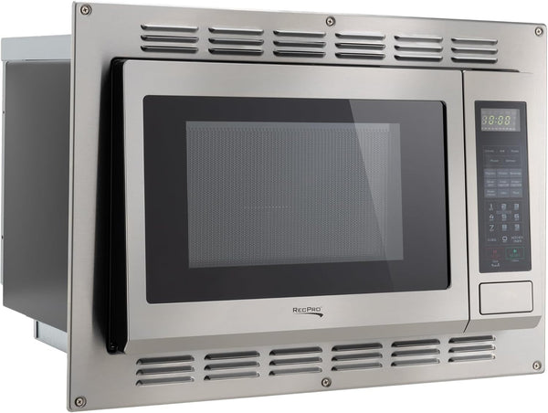 1.1 Cu. Ft. RV Convection Microwave Stainless Steel | 120V, 900W, Touchpad Controls, LED Digital Display, Child Safety Lock, Weight and Time Defrost1