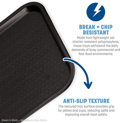Carlisle Cafe Tray, Fast Food Restaurant Tray, 14 X 18, 1 Count, Black5