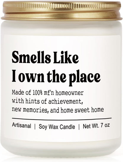 House Warming Gifts New Home, Funny Housewarming Candle1