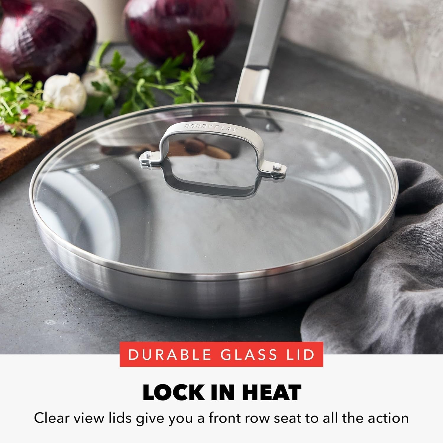 x-bobby-flay-stainless-steel-12-frying-pan-skillet-glass-lid-professional-grade-tri-ply-multiclad-pfas-free-ceramic-nonstick-induction-suitable-dishwasher-oven-safe-stay-cool-handle