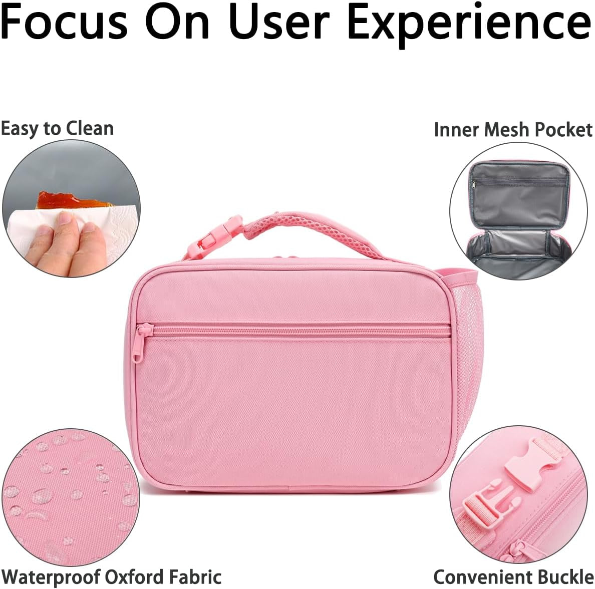 insulated-lunch-box-for-school-thermal-reusable-durable-freezable-lunch-bags-for-kids-boys-girls-men-women-small-soft-cooler-portable-lunch-tote-kit-for-work-picnic-travel-pink
