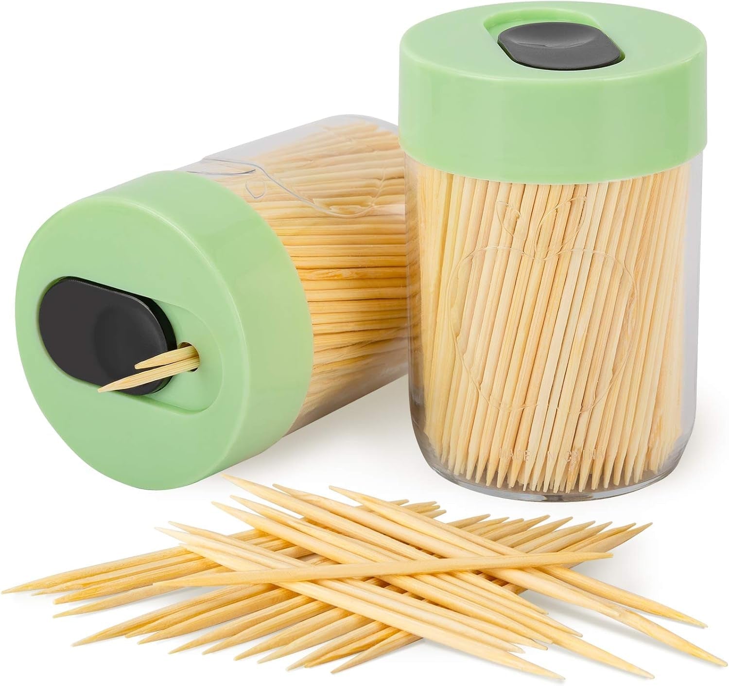 sturdy-toothpick-holder-with-800-natural-toothpicks-wooden-2pack-green-upgraded-resistant-bend-break-durable-tooth-picks-for-teeth-cleaning-diy-crafts-appetizer-olive-barbecue-fruit-food