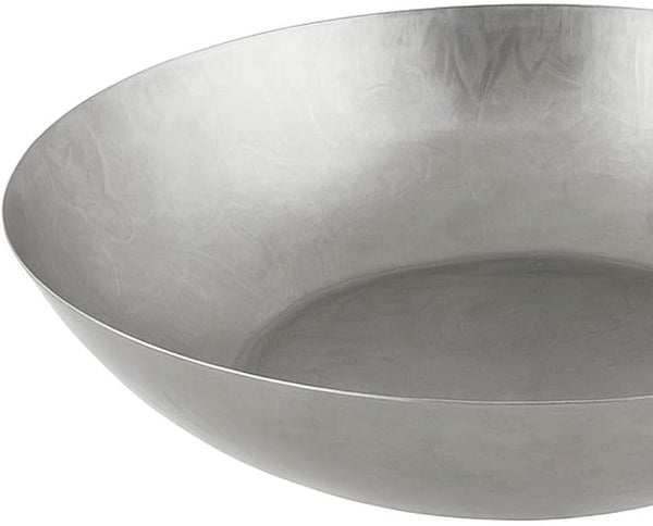'- 14” Carbon Steel Wok Pan Flat Bottom with Wooden Handle- Chinese Wok Pan Stir-Fry Pans Cookware Saute Pan Ideal for Stovetop Cooking5