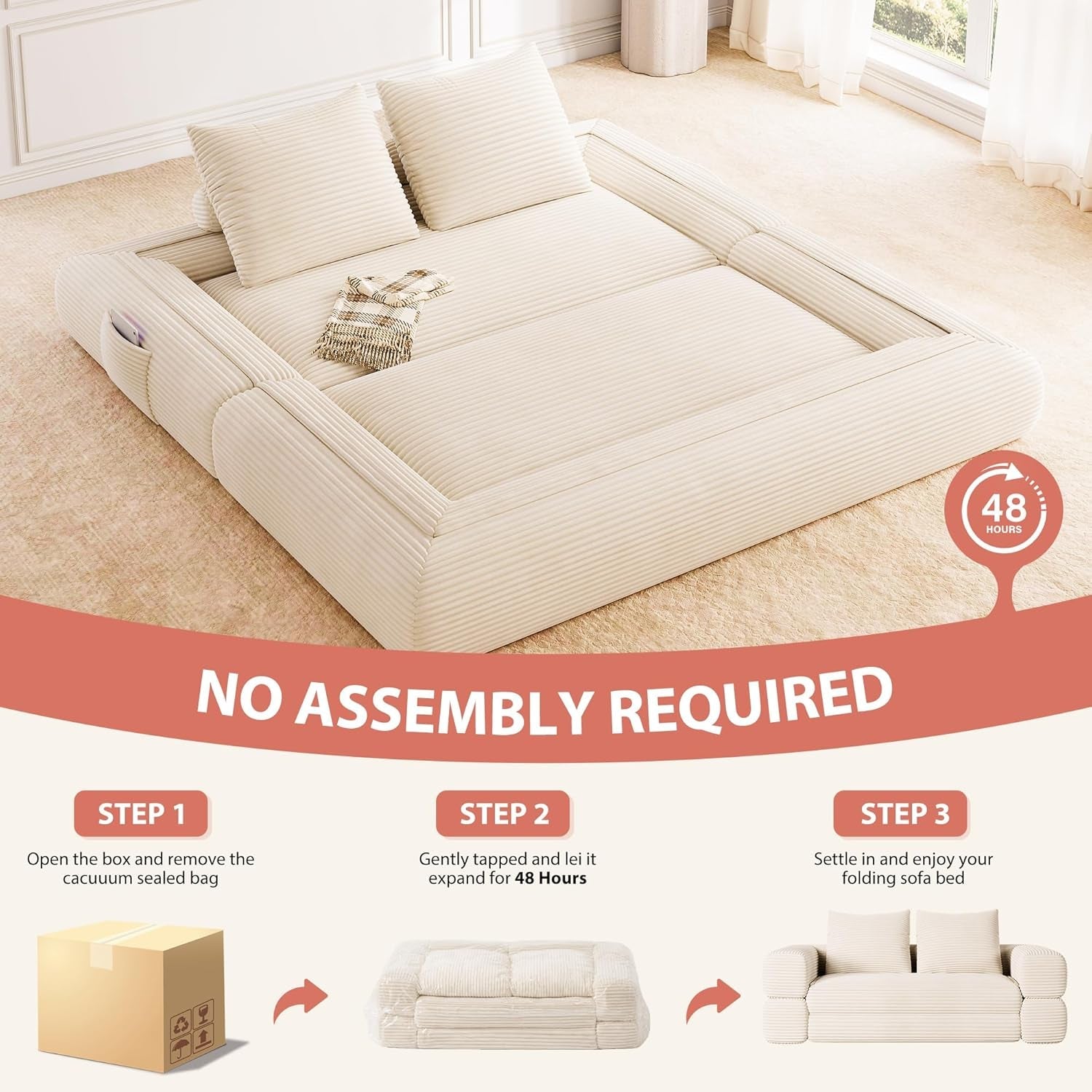 4-in-1-convertible-folding-sofa-bed-78w-x-68l-queen-size-foldable-sleeper-sofa-bed-wide-corduroy-upholstery-boneless-mattress-couch-with-armrests-neck-pillow-for-living-bedroom-beige
