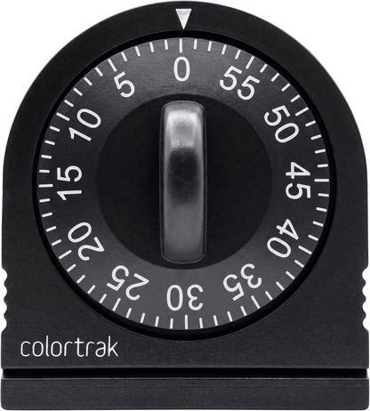60 Minute Wind up Timer, No Batteries Required, Black | Mechanical Visual Countdown for Salon Color Processing, Chemical Services, Tanning, Kitchen & Kids Activities1