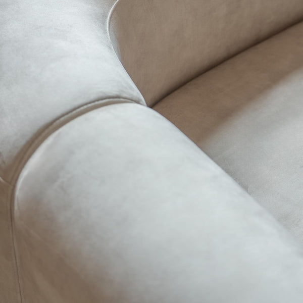 Mellow Modern Tight Curved Back Velvet Sofa, 4 Seater Modular9