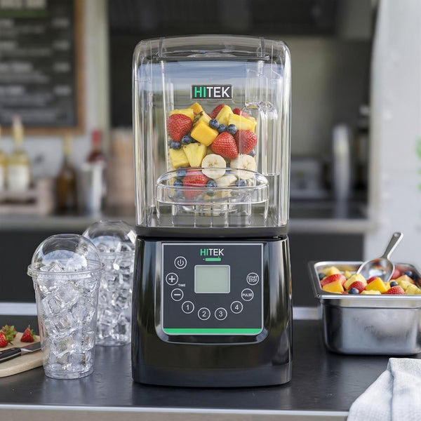 '-Hi Tek 3 HP Commercial Blender, 1 Variable Speed Heavy-Duty Blender - 48-Ounce Tritan Jar, Sound Enclosure, White Plastic, Industrial, Programmable Touchpad3