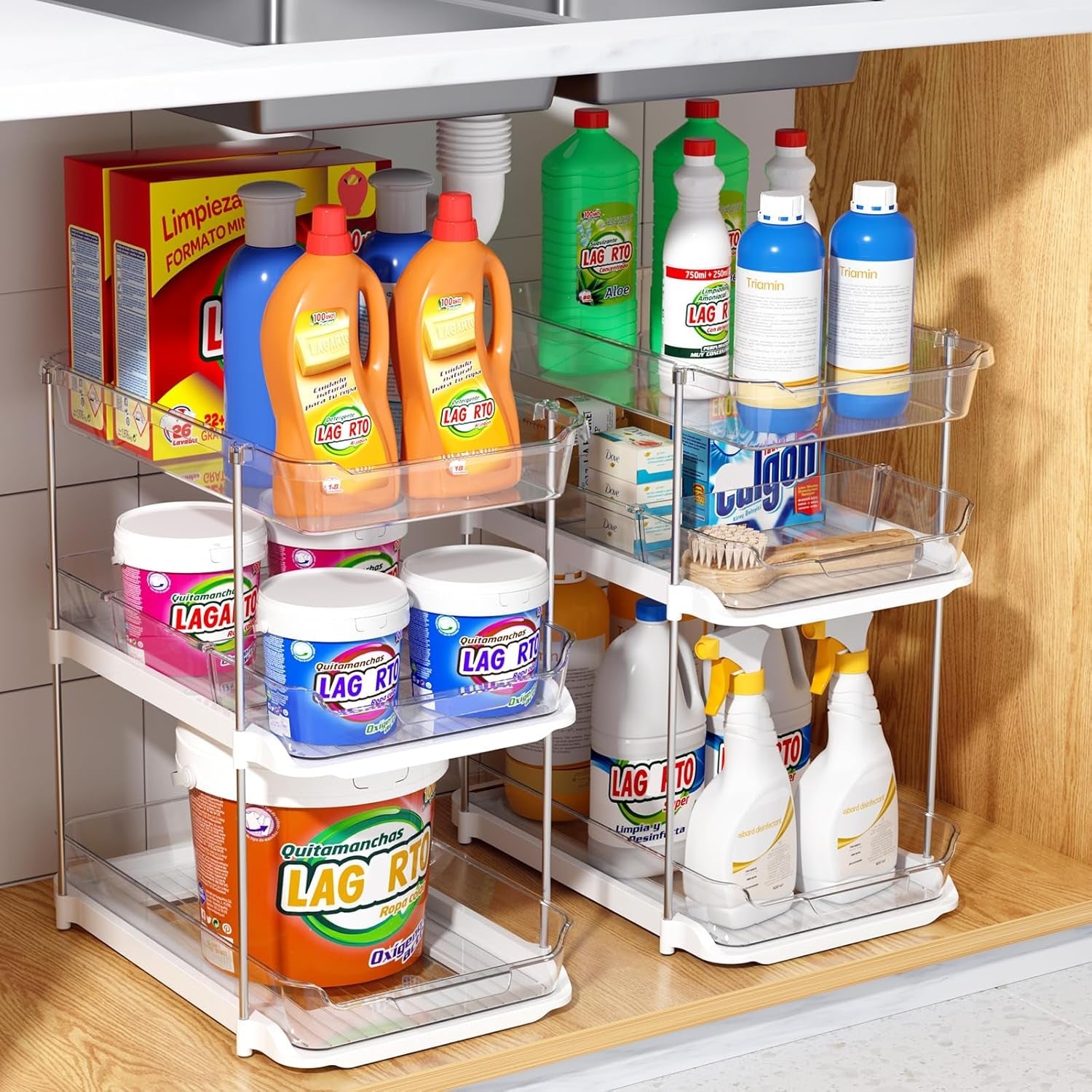 2-sets-of-3-tier-bathroom-under-sink-organizers-and-storage-multi-purpose-stackable-pantry-organization-and-storage-pull-out-clear-kitchen-bathroom-cabinet-organizer-with-movable-dividers