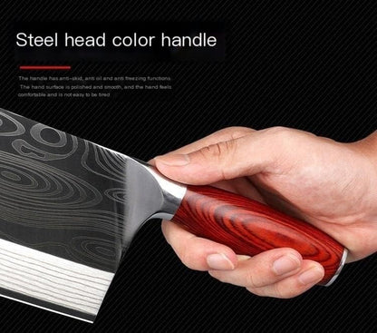 Meat Cleaver, 7.8 Inch 4Cr14Mov Stainless Steel Chinese Kitchen Utility Chef Cooking Knives Ultra-Sharp Blade Wood Handle Cleaver5
