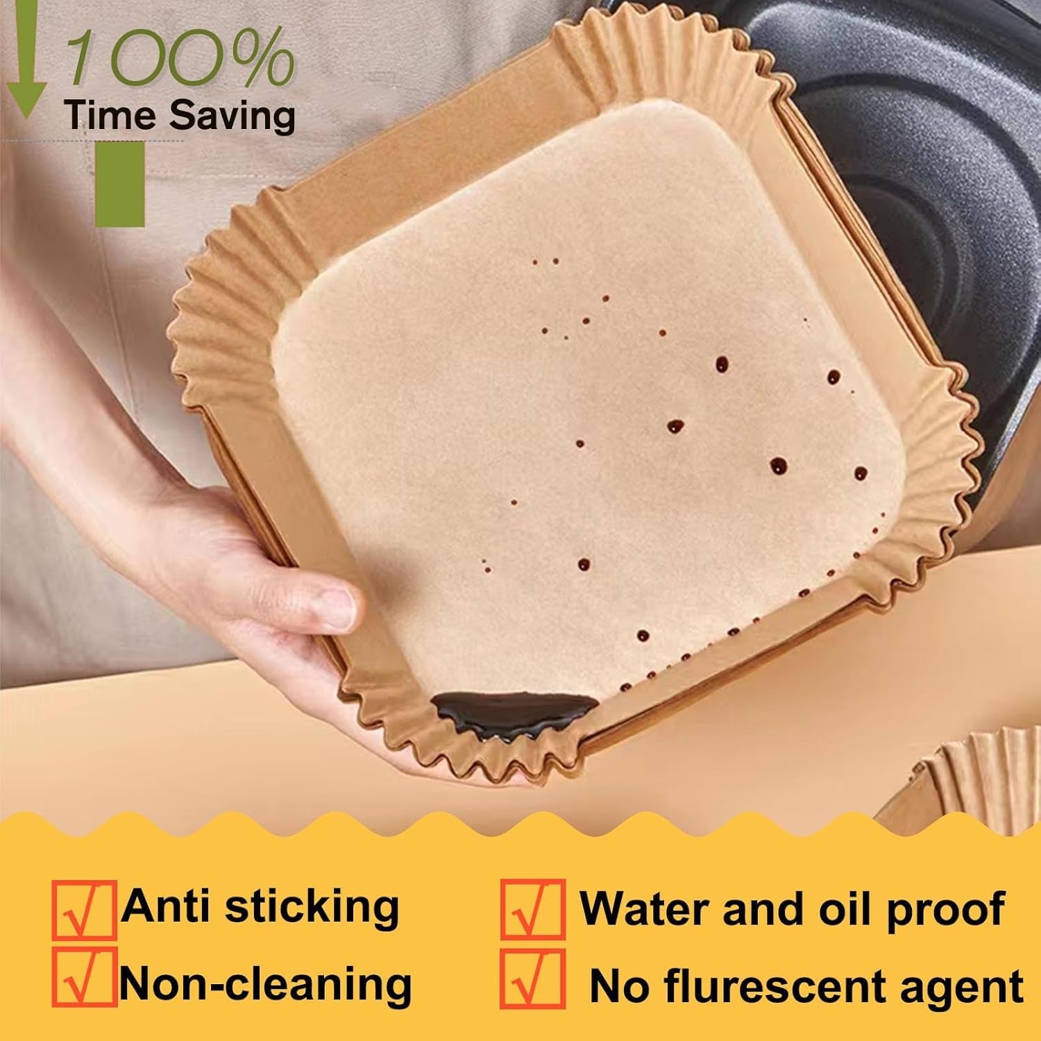 large-air-fryer-disposable-paper-liners-square-9-inch-for-5-8qt-air-fryer-125-pcs-air-fryer-parchment-paper-liner-oil-proof-water-proof-parchment-baking-paper-for-baking-roasting-microwave