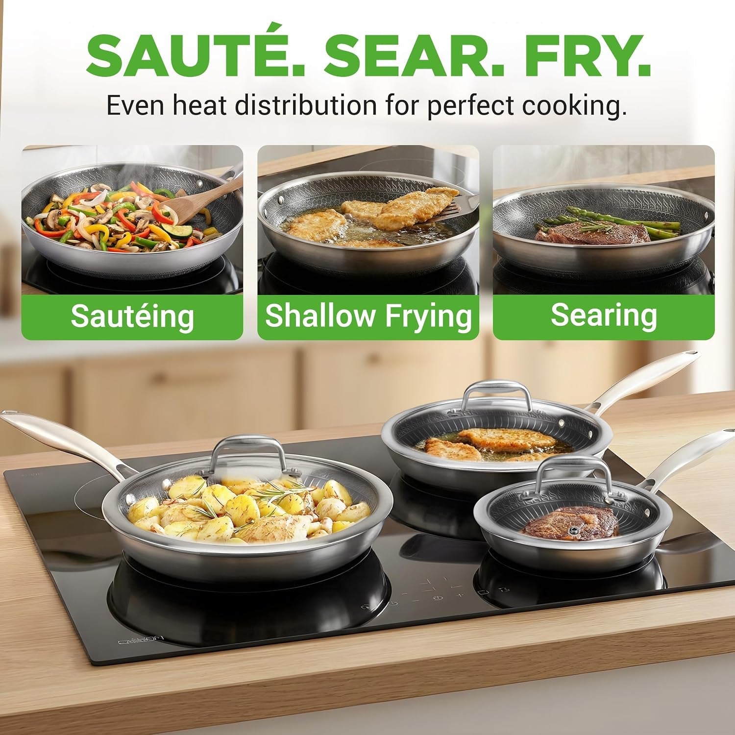 7-piece-tri-ply-stainless-steel-frying-pan-set-wok-nonstick-induction-compatible-oven-safe-scratch-resistant-dishwasher-safe