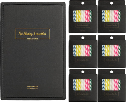 288-Count Multicolored Birthday Candles, Spiral Candles, Cupcake Candles, Party Celebration5