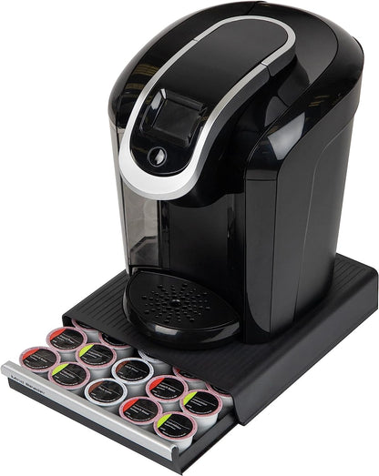 Single Serve Coffee Pod Drawer, 30 Pod Capacity, Countertop Organizer, 10.5"L X 12.75"W X 2.5"H, Black5