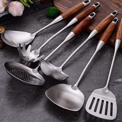 Kitchen Utensils Set,6 PCS with Utensils Holder,304 Stainless Steel3
