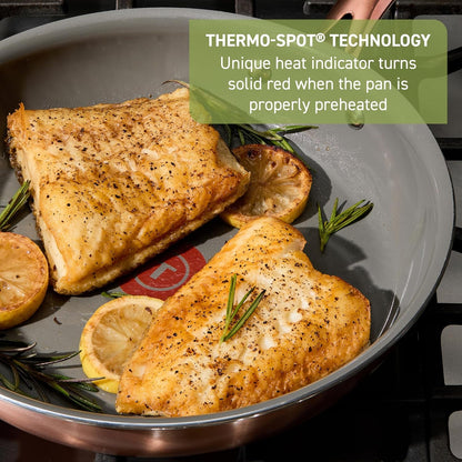 Preserve Ceramic, Non Stick Cookware Set 13-Piece, Oven & Broiler Safe up to 350°F, Includes Stockpot, Saucepans, Frying Pans, Protectors, Pots and Pans, Rose Gold6
