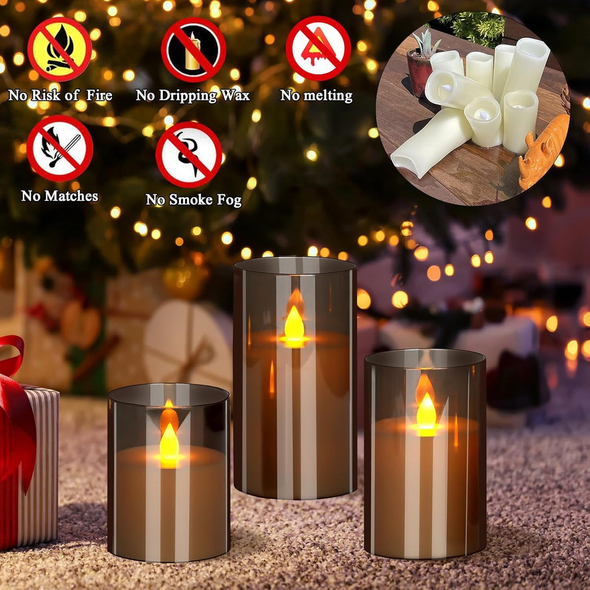 flameless-candles-4-5-6-acrylic-glass-pillars-3-diameter-battery-operated-flickering-candles-include-8-key-remote-with-timer-function-400-hours-gray-warm-light-3-pack