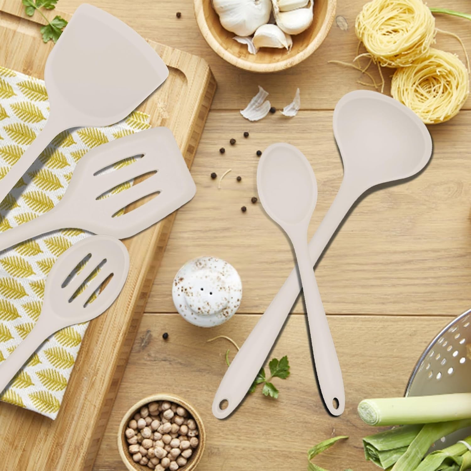 10-pieces-silicone-cooking-utensils-set-heat-resistant-khaki
