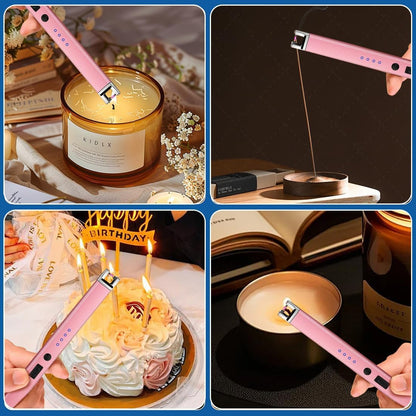 Electric Candle Lighter 2 Pack USB Rechargeable Lighters Plasma Arc Lighter7