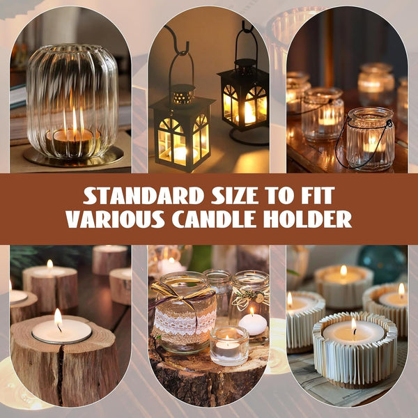 Soy Tea Lights Candles 100 Pack,4 Hours Long Clean Burning,Natural Soy Wax6