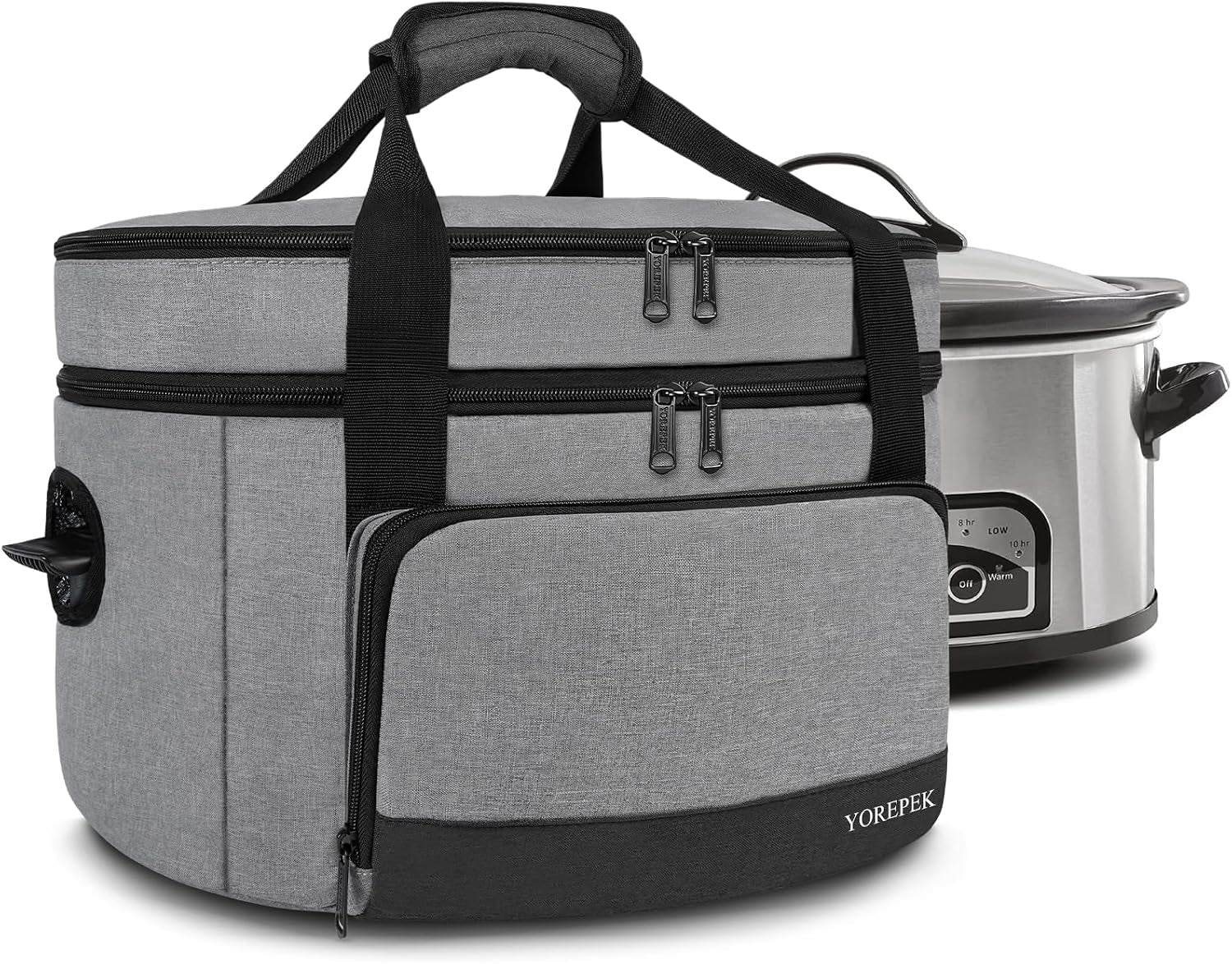 2-layer-slow-cooker-carrier-compatible-with-6-7-8-quart-crockpot-insulated-large-slow-cooker-travel-bag-with-bottom-pad-lid-fasten-straps-for-family-gathering-potluck-gift-for-women