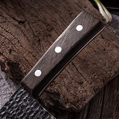 Meat Cleaver Knife, Professional Forged Fishing Butcher Knife Meat Cleaver Seafood Fish Knife Cooking Kitchen Knife Sharp Slaughter Tools4