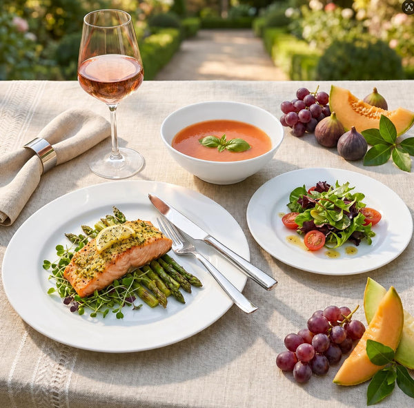 Melamine Dinnerware Sets-12 Pcs Dinner Dishes Set for 4,White Melamine Dinner Plates Set of 12,Rv White Plates Set, Kitchen Plates and Bowls Set,Dishwasher Safe, Unbreakable,Lightweight3