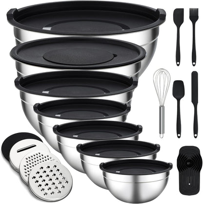 Mixing Bowls with Lids Set - 16 Pcs1