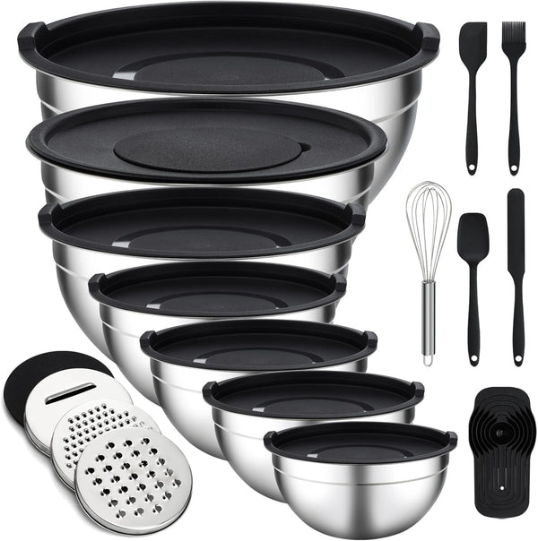 Mixing Bowls with Lids Set - 16 Pcs1
