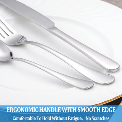 Dinner Spoon Set,16 Pcs 7.3" Tablespoons,Premium Food Grade Stainless Steel Spoons,Durable Metal Spoon,Tablespoon,Silverware Spoons Only,Mirror Finish & Dishwasher Safe,Use for Home,Restaurant5