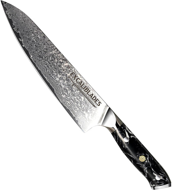 8” Chef Knife – VG10 Damascus Steel Kitchen Knife, Razor Sharp Professional Cooking Knife with Ergonomic G10 Handle, Luxury Gift Box & Sheath, Gift for Home Chefs6