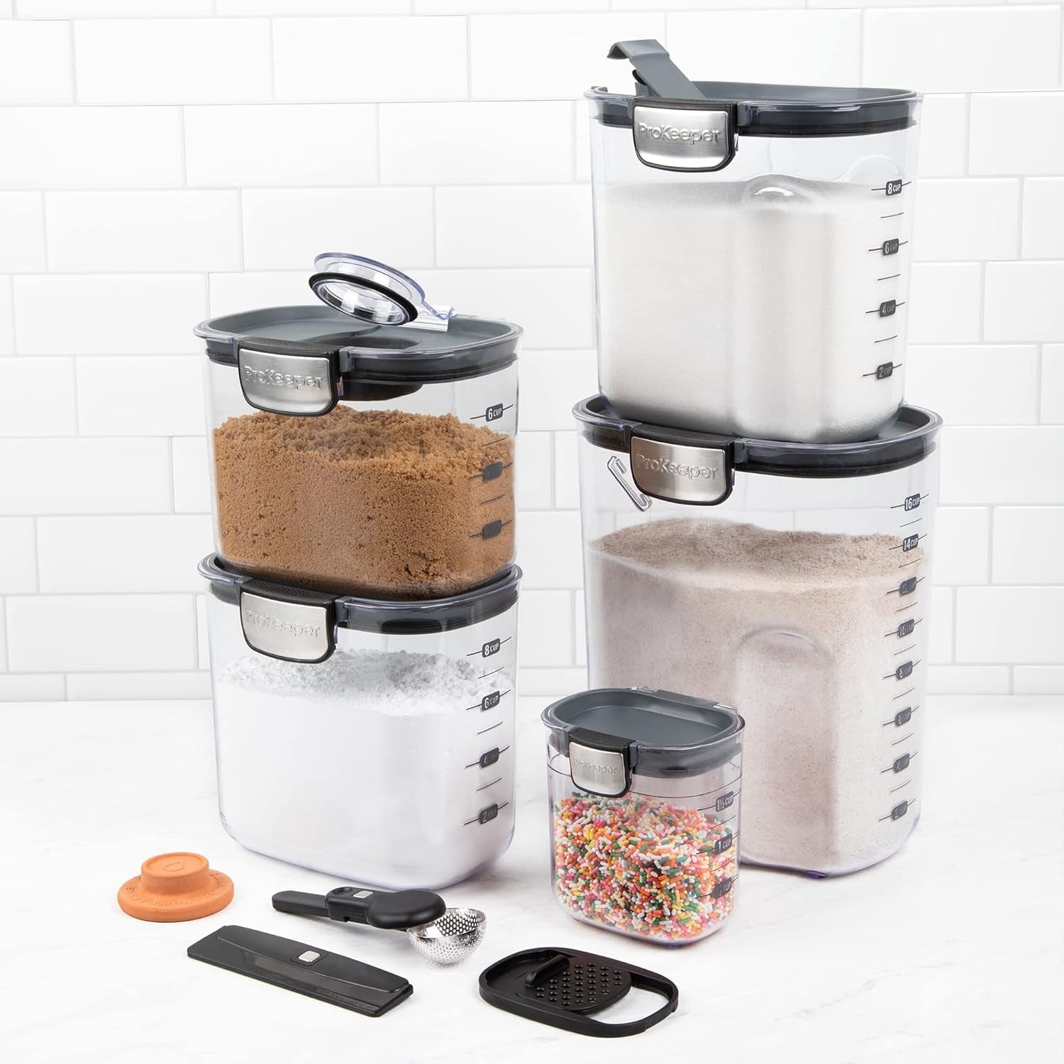 airtight-food-storage-container-set-clear-plastic-flour-and-sugar-canister-set-with-magnetic-accessories-for-kitchen-organization-grey-9-piece