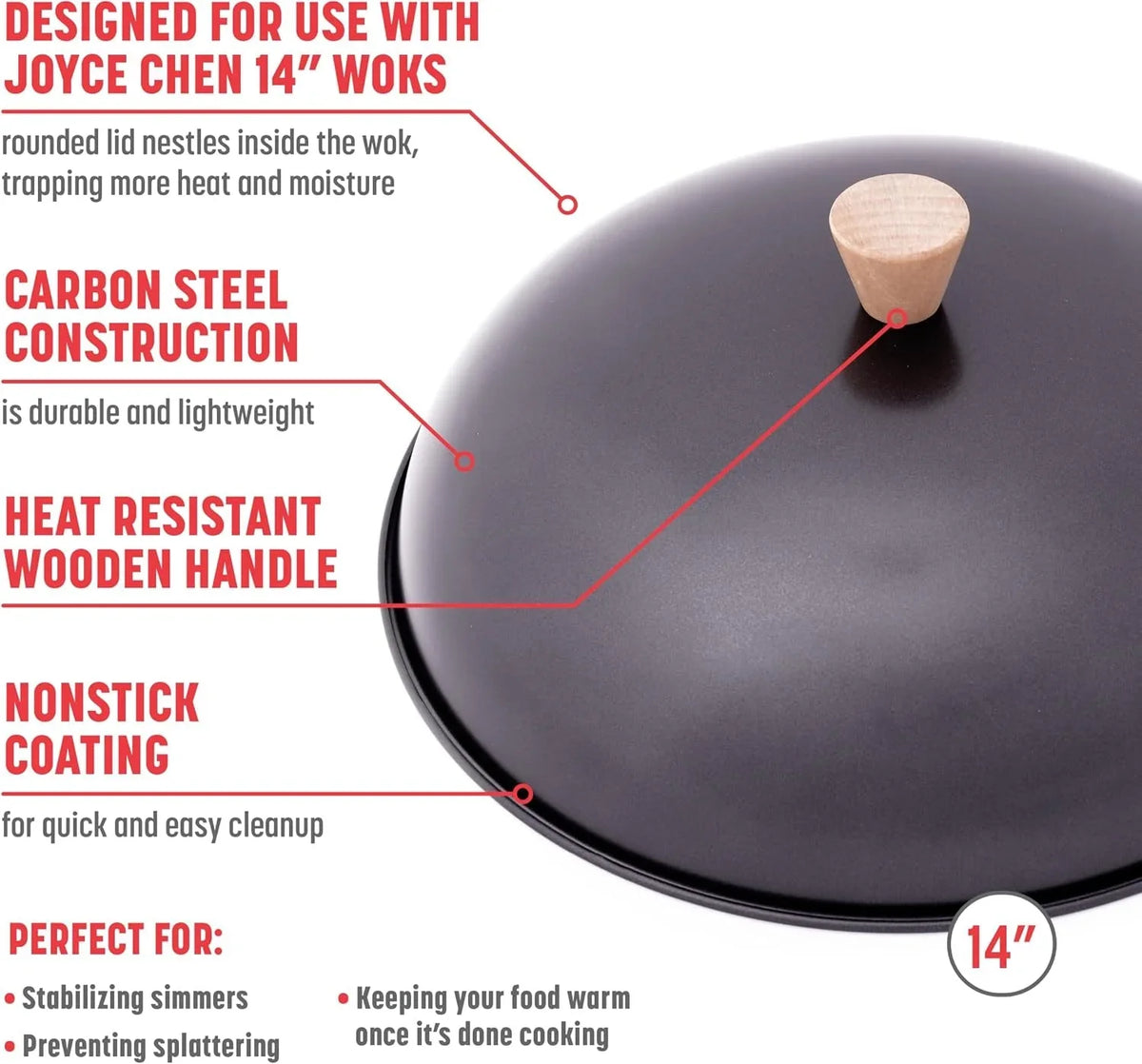 joyce-chen-31-0066-13-5-inch-nonstick-steel-dome-lid-for-14-inch-wok-black