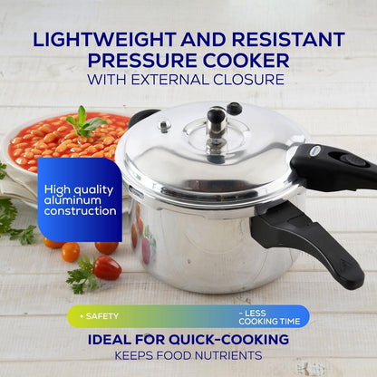Ultra 4.75 Quart Pressure Cooker, Anti-Rust Aluminum Stovetop Pressure Cooker with 5-Layer Safety System, Dishwasher Safe, 5-Serving Capacity2