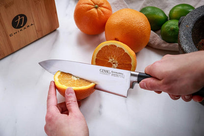 Chikara Series Forged 8-Piece Japanese Knife Set, Black - Premium Cutlery Set with 420J Stainless Steel Kitchen Knives and Bamboo Block4