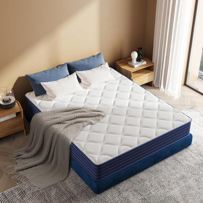King Size Mattress, 12 Inch King Mattress in a Box, Hybrid Mattresses, Pocket Spring & Memory Foam, Medium, Motion Isolation, Fiberglass Free, Certipur-Us Certified, 76" X 80"5