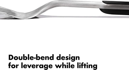 OXO Outdoor Grilling Turner and Tongs Set | Grilling Spatula and Tongs, Beveled Head Slides under Food, Non-Slip Grip, Hanging Ring, Ideal for Grilling & BBQ6