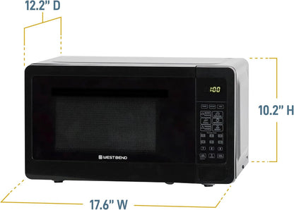 Microwave Oven, 0.7 Cu.Ft., 700-Watts, in Black Finish |  Microwave Oven, 700-Watts, 10 Power Levels, 6 Presets, Glass Turntable, 0.7 Cu.Ft., in Black6