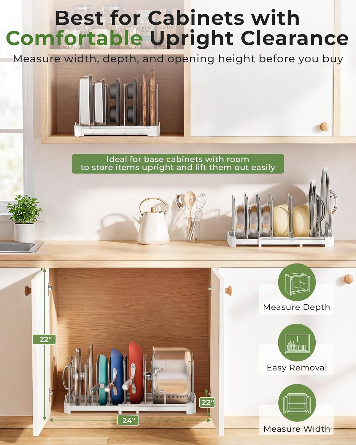 adjustable-cabinet-organizer-for-pot-lids-bakeware-cookie-sheets-cutting-boards-upright-storage-rack-for-kitchen-cabinet-stable-dividers-9-7-deep-12-6-to-21-5-wide-gs02ss
