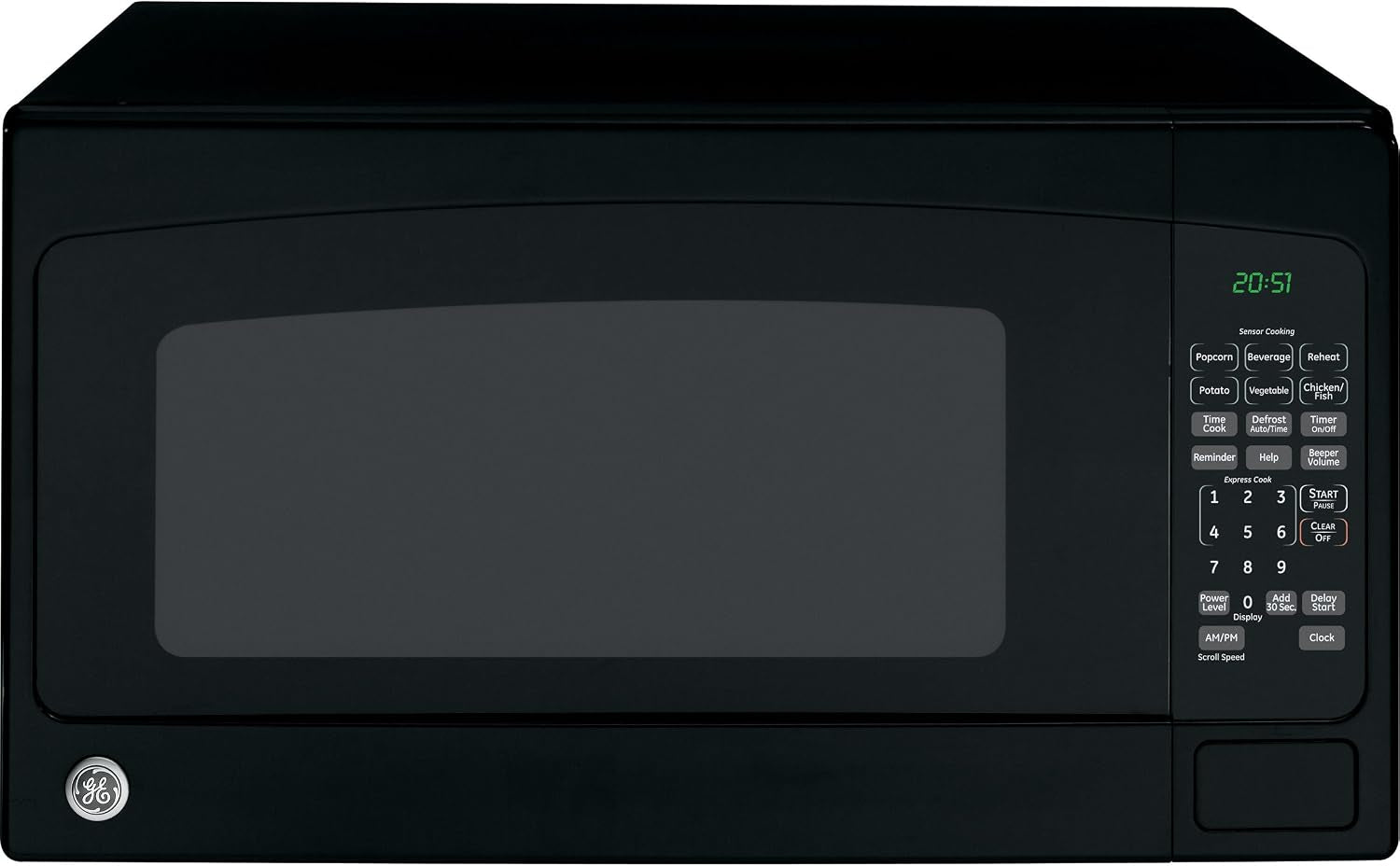 ge-jes2051dnbb-countertop-microwave-oven-1-200-watt-capacity-2-0-cubic-ft-8-auto-setting-cooking-settings-kitchen-essentials-for-the-countertop-dorm-room-or-apartment-black