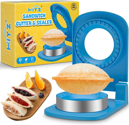 Sandwich Cutter and Sealer - Stainless Steel Decruster Sandwich Maker - Peanut Butter and Jelly Crustless Sandwich Bread Pancake Maker Cookie Cutter for Kids Children Boys Girls7