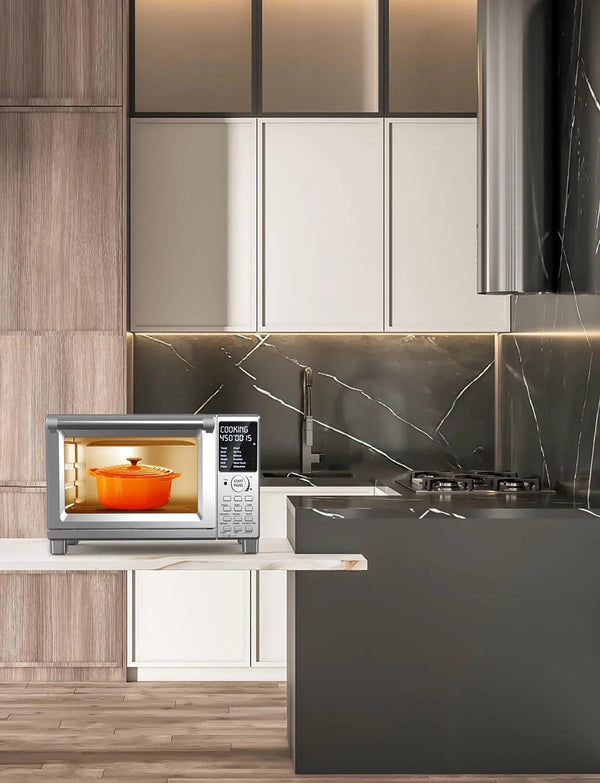 Bravo XL Pro Air Fryer Toaster Oven, Improved 100% Super Convection | Quicker & Crispier Results, 100 Presets, Multi-Layer Even Cooking, 50-500F, Smart Probe, PFAS Free, 30QT, Stainless Steel12